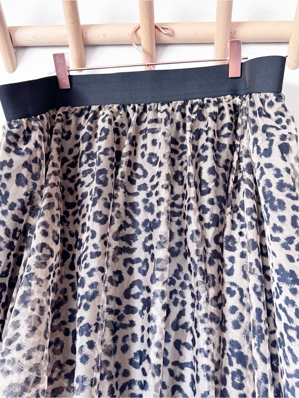 torrid Leopard Print Tulle Skater Skirt - Brown & Black - Picture 3 of 12